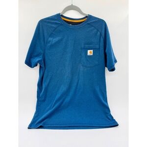 Carhartt Mens Relaxed Fit Pocket T-Shirt Blue Heather Short Sleeve‎ 100410 M